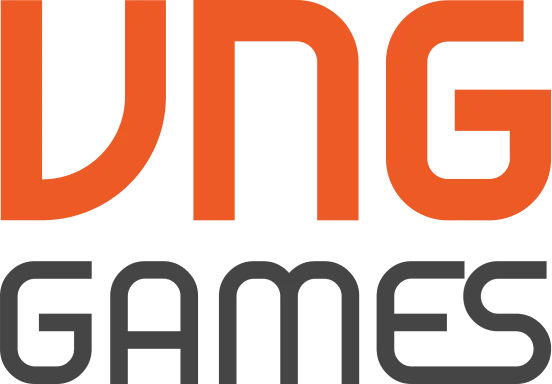 VNGGames Logo Orange Black Stacked